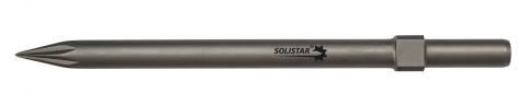 SOLISTAR® Bull point with grooves Ø27x80 collar sq. 34 / 400